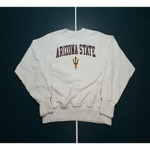 Vtg Champion Reverse Weave Arizona State University Sweatshirt Crewneck Sz Small